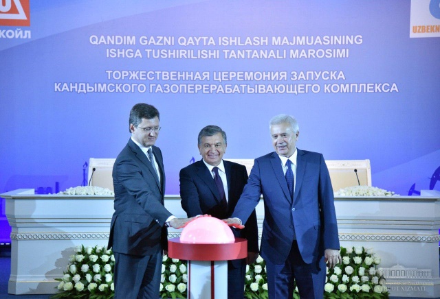 Mirziyoyev, Lukoil CEO Alekperov and Russian minister Novak open $3 Billion Mega-Complex in Buhara